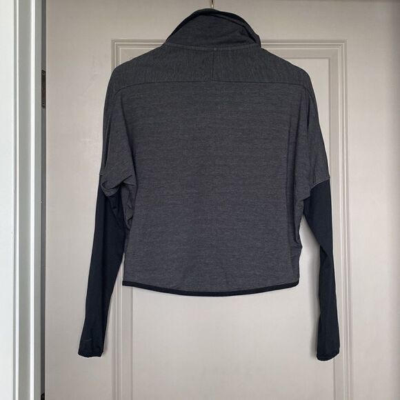 Nike Fearless & Bold Dri-FIT French Terry Jacket Women’s Size Small grey & black - Picture 8 of 11